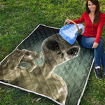 Grey Alien 3D Print Quilt