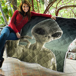 Grey Alien 3D Print Quilt
