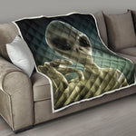 Grey Alien 3D Print Quilt