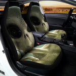 Grey Alien 3D Print Universal Fit Car Seat Covers