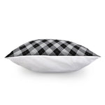Grey And Black Argyle Pattern Print Pillow Cover