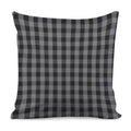 Grey And Black Check Pattern Print Pillow Cover