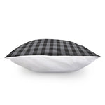 Grey And Black Check Pattern Print Pillow Cover