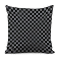 Grey And Black Checkered Pattern Print Pillow Cover