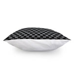 Grey And Black Checkered Pattern Print Pillow Cover