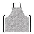 Grey And Black Mystical Wiccan Print Apron