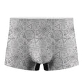 Grey And Black Mystical Wiccan Print Men's Boxer Briefs