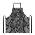 Grey And Black Snakeskin Print Apron