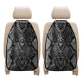 Grey And Black Snakeskin Print Car Seat Organizers