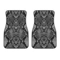 Grey And Black Snakeskin Print Front Car Floor Mats