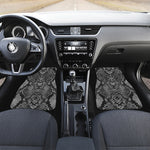 Grey And Black Snakeskin Print Front Car Floor Mats