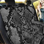 Grey And Black Snakeskin Print Pet Car Back Seat Cover