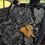 Grey And Black Snakeskin Print Pet Car Back Seat Cover