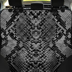 Grey And Black Snakeskin Print Pet Car Back Seat Cover