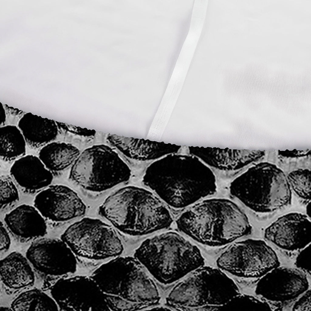 Grey And Black Snakeskin Print Sofa Cover