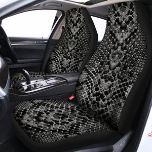 Grey And Black Snakeskin Print Universal Fit Car Seat Covers