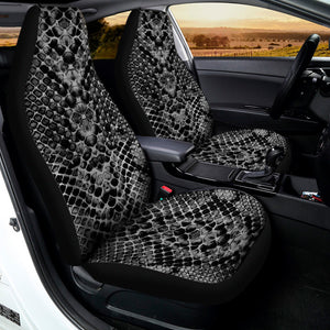 Grey And Black Snakeskin Print Universal Fit Car Seat Covers