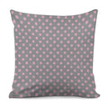 Grey And Pink Polka Dot Pattern Print Pillow Cover