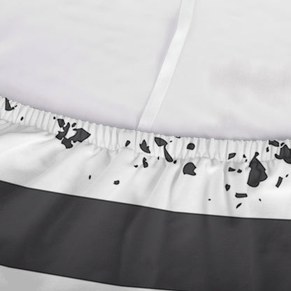 Grey And White American Flag Print Sofa Cover