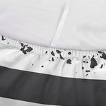 Grey And White American Flag Print Sofa Cover