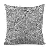 Grey And White Aztec Pattern Print Pillow Cover