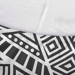 Grey And White Aztec Pattern Print Sofa Cover