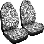 Grey And White Aztec Pattern Print Universal Fit Car Seat Covers