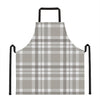 Grey And White Border Tartan Print Apron