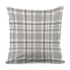 Grey And White Border Tartan Print Pillow Cover