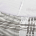 Grey And White Border Tartan Print Sofa Cover