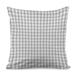 Grey And White Check Pattern Print Pillow Cover