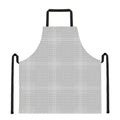 Grey And White Glen Plaid Print Apron