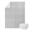 Grey And White Glen Plaid Print Blanket