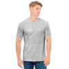 Grey And White Glen Plaid Print Men's T-Shirt