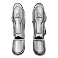 Grey And White Glen Plaid Print Muay Thai Shin Guards