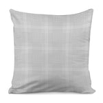 Grey And White Glen Plaid Print Pillow Cover