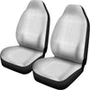 Grey And White Glen Plaid Print Universal Fit Car Seat Covers