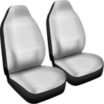 Grey And White Glen Plaid Print Universal Fit Car Seat Covers