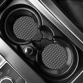 Grey And White Paw Knitted Pattern Print Car Coasters