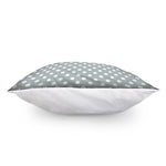 Grey And White Polka Dot Pattern Print Pillow Cover