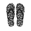 Grey And White Shark Pattern Print Flip Flops