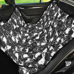 Grey And White Shark Pattern Print Pet Car Back Seat Cover