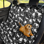 Grey And White Shark Pattern Print Pet Car Back Seat Cover