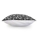 Grey And White Shark Pattern Print Pillow Cover