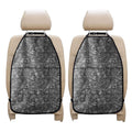 Grey And White Totem Pattern Print Car Seat Organizers