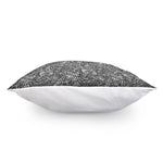 Grey And White Totem Pattern Print Pillow Cover