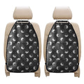 Grey And White Yin Yang Pattern Print Car Seat Organizers