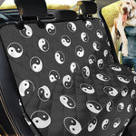 Grey And White Yin Yang Pattern Print Pet Car Back Seat Cover