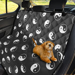 Grey And White Yin Yang Pattern Print Pet Car Back Seat Cover