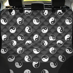 Grey And White Yin Yang Pattern Print Pet Car Back Seat Cover
